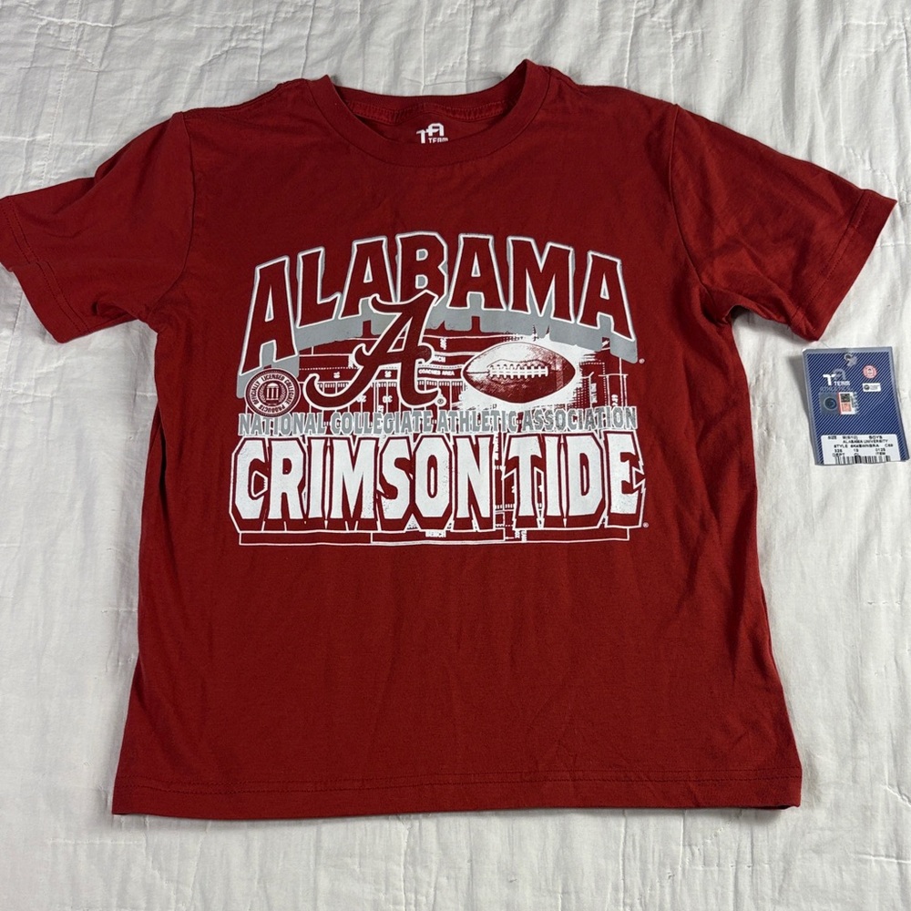 NWT Alabama Crimson Tide Youth T-Shirt | Team Athletics‎ Red Graphic Tee